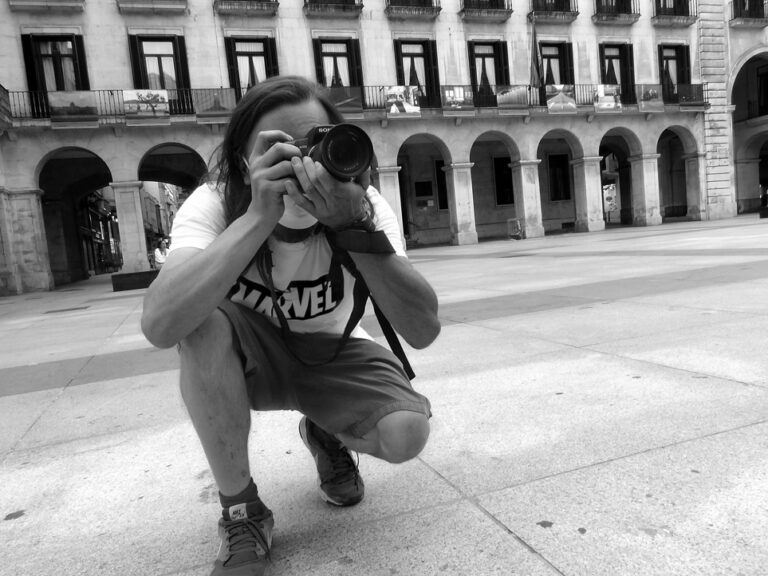 Tomando Foto Camara Sony
